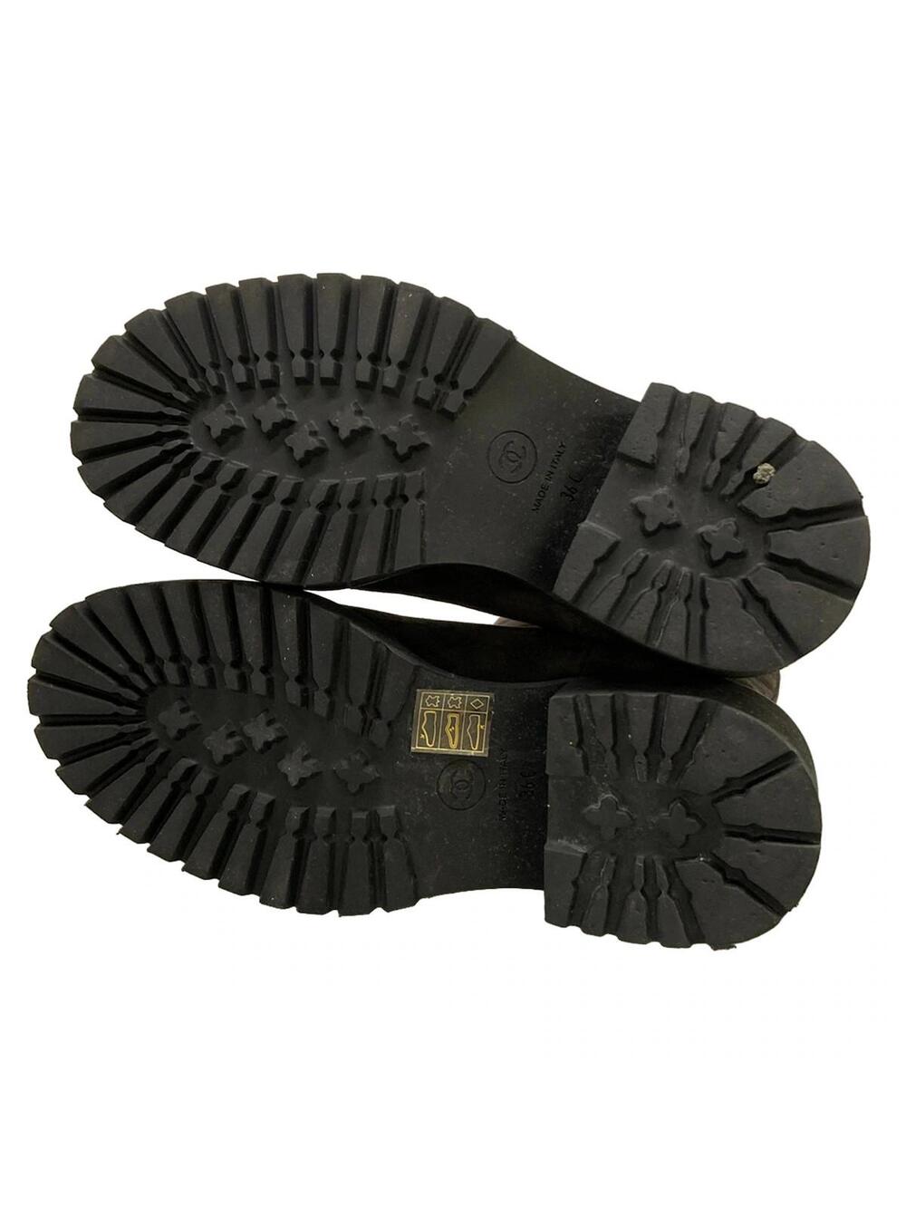 Chanel Dark Brown Black Suede Women's #339839C10B - Picture 8 of 12